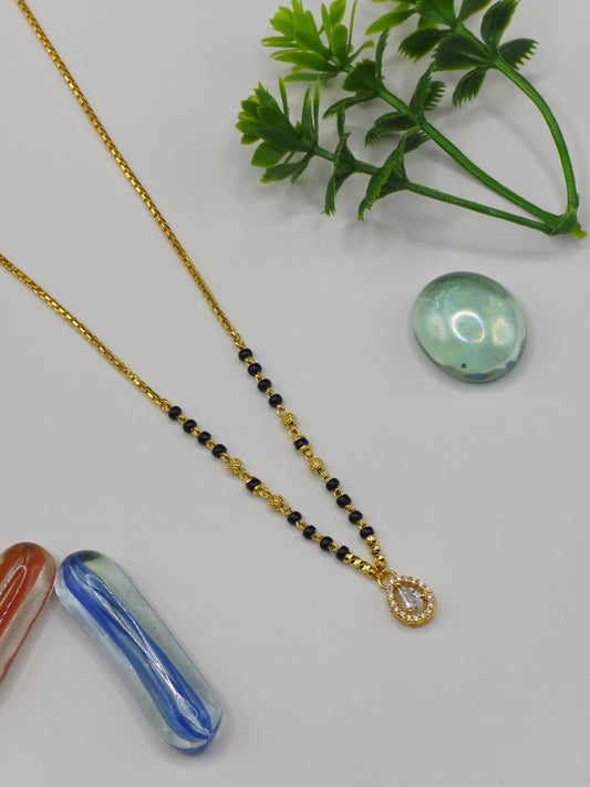 Leaf Diamond 18k Gold-Plated
